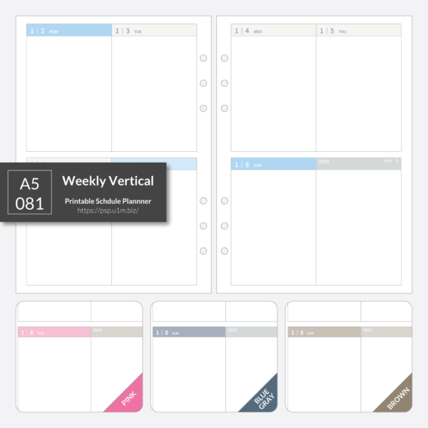 A5_081 Weekly Box Planner