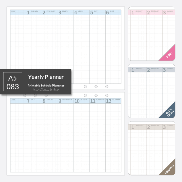 A5_088 Yearly Planner