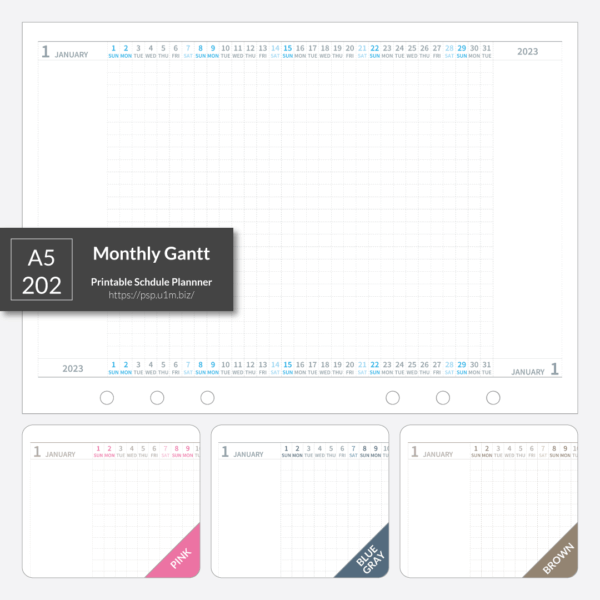 A5_202 Monthly Gantt Chart