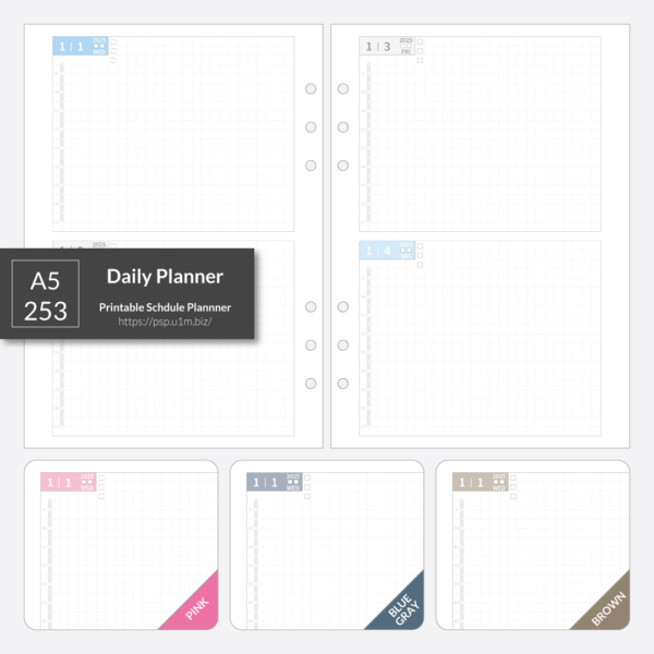 A5_253 Daily Planner