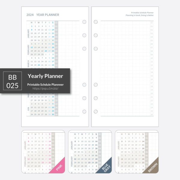 BB_025 Yearly Planner