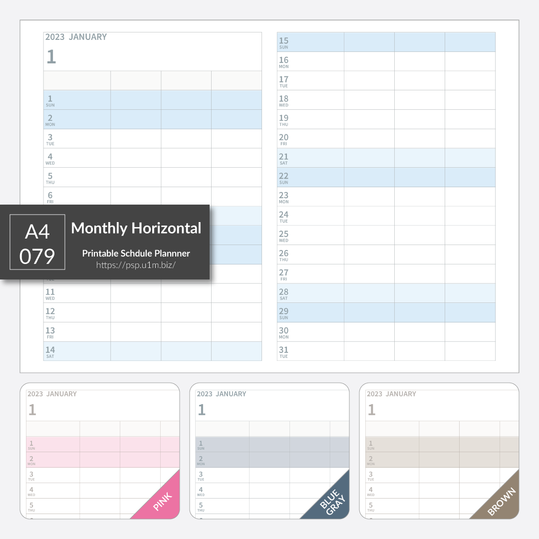A4_079 Monthly Horizontal